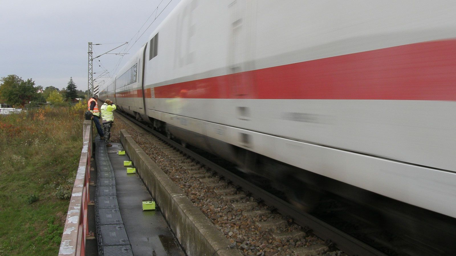 Erschütterungsmessungen des Schienenverkehrs